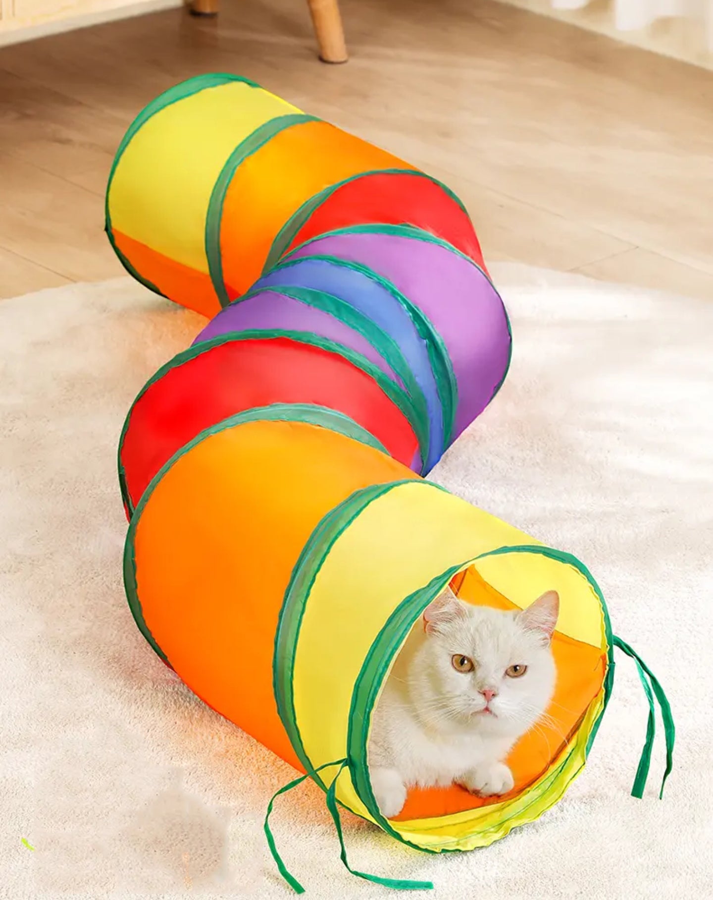 Cat Tubes and Tunnels Collapsible，Interactive Cat Toy