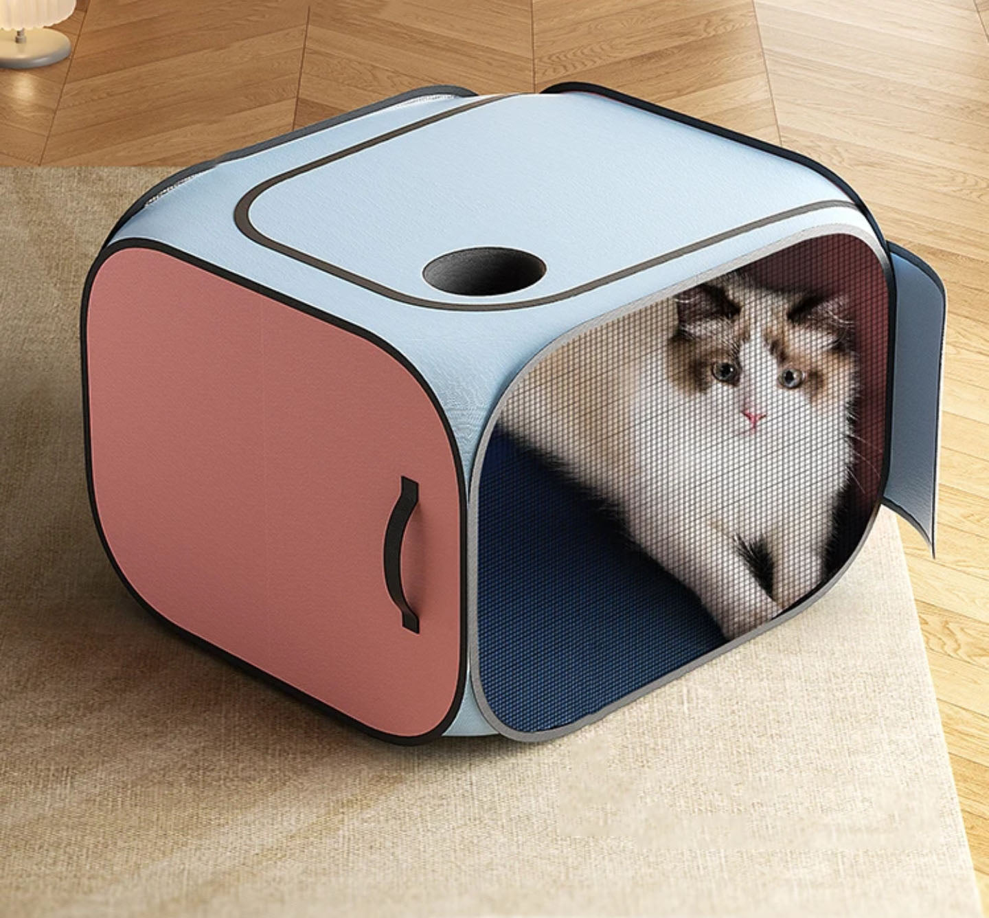 Cat Drying Box | Anti-Hair Flying | Portable Foldable Cat Drying Room